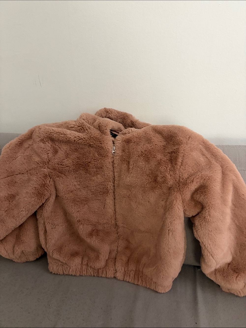 French connection fuzzy jacket